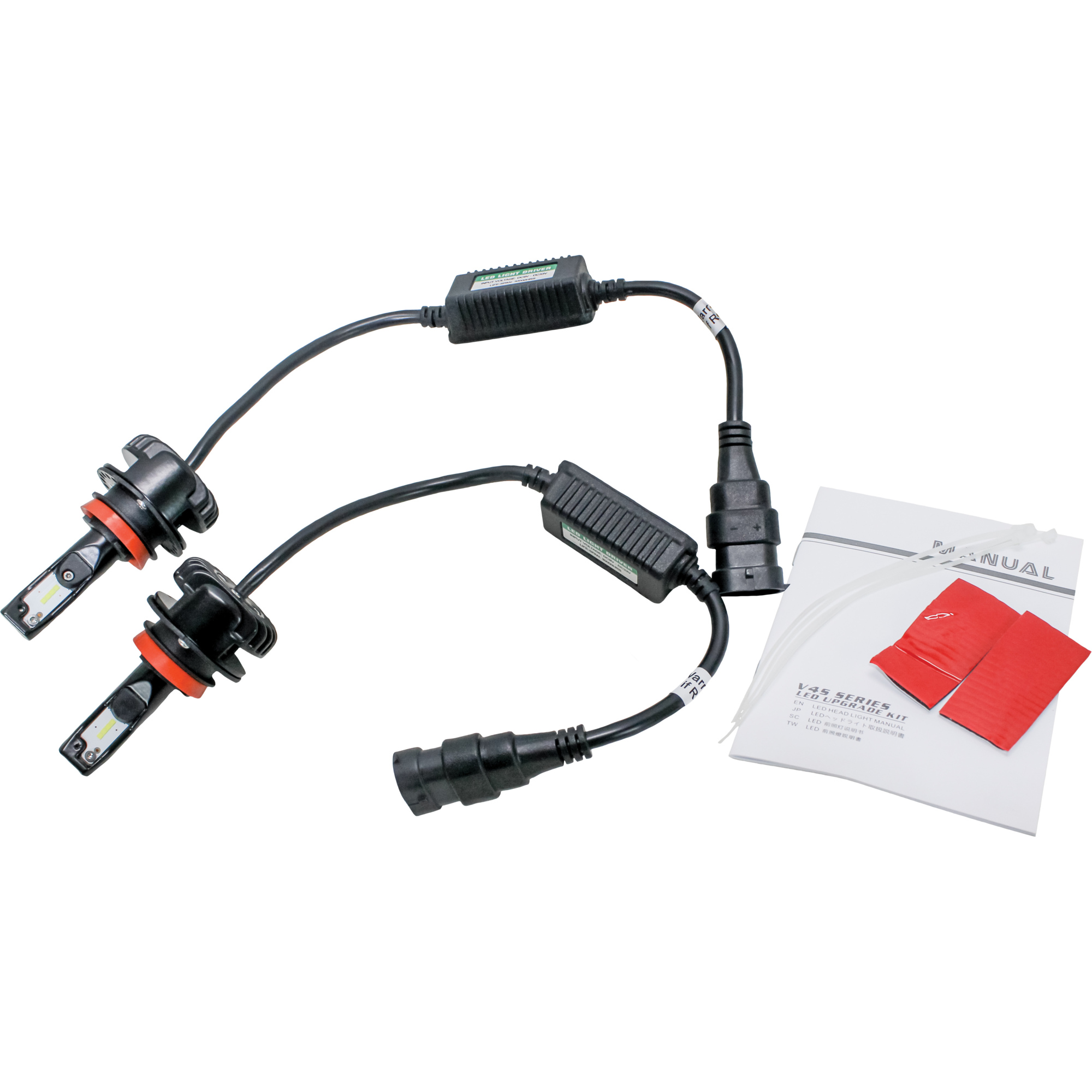 Tiger Lights, KM LED H11 Bulb Headlight Conversion Kit, Light Type LED, Included (qty.) 2 Model# TLHL-H11